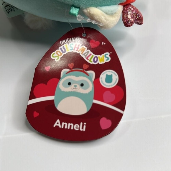 NWT Anneli the Ferret - Valentine Squad 5" Squishmallows - Picture 3 of 3